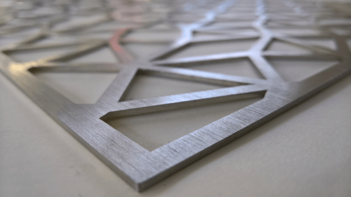stainless steel laser cut design piece