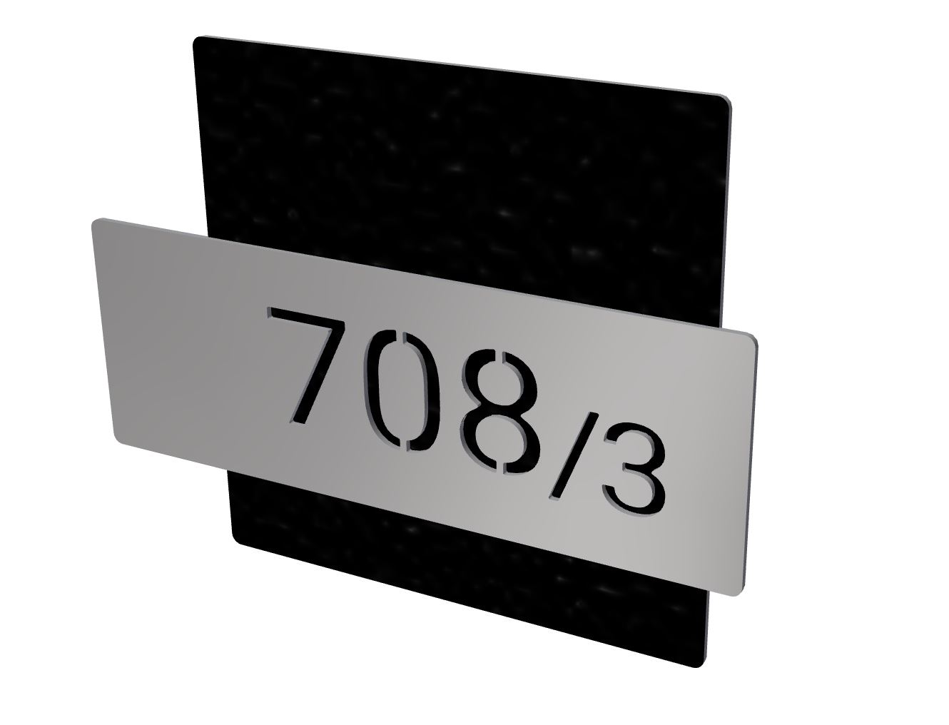 Numero civico taglio laser metallo