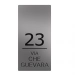 Targa Numero Civico Personalizzata Type4